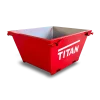 Manufactured new skip crane bin 2m, red colour