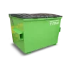 Manufactured new frontlift bin 3m, green colour