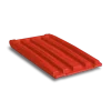 Plastic lid for frontlift bins red