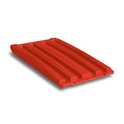 Plastic lid for frontlift bins red